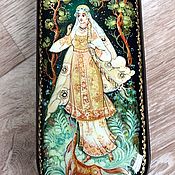 Сумки и аксессуары handmade. Livemaster - original item Vasilisa the Beautiful.Lacquer miniature, eyeglass case. Handmade.
