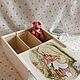 Коробка для новорожденного Кролики Беатрис Поттер+грызунок. Упаковочная коробка. Алисия. Интернет-магазин Ярмарка Мастеров.  Фото №2