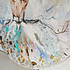 Order Pearl turquoise-texture painting with a ballerina. Annet Loginova. Livemaster. . Pictures Фото №3