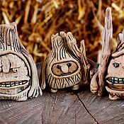 Для дома и интерьера handmade. Livemaster - original item Figurines. Good-natured guys are stumps. Handmade.