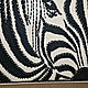 Панно для гостиной Зебра в технике string art. Картины. Alla Tarasova. Ярмарка Мастеров.  Фото №6