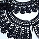 Заказать Кружевной воротник вязанный черный "Адриана". lace-collar. Ярмарка Мастеров. . Воротнички Фото №3