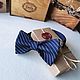 Заказать Бабочка галстук деним. Bowtie-dandy. Ярмарка Мастеров. . Бабочки Фото №3