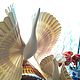  Птица счастья Поморская голубка щепная птица оберег, Народные сувениры, Москва,  Фото №1