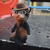 Year Of The Rat 2020: Toy felt felted mouse Gentleman