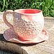 A couple of tea 'Tenderness'. Single Tea Sets. author's ceramics. My Livemaster. Фото №5