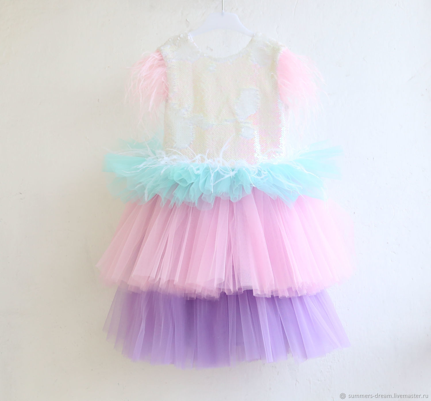 В НАЛИЧИИ на рост 122! Нарядное пышное платье для девочки Fairy