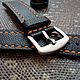 Black strap with orange stitching, Belt, Moscow,  Фото №1