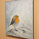 Order Picture 'Robin' 33h30 cm. Zhaldak Eduard paintings. Livemaster. . Pictures Фото №3