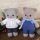  вязаный спицами из ангоры котик в одежде. Мягкие игрушки. Светлана Максимова(maxi_knit). Ярмарка Мастеров.  Фото №6