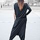 Черные брюки с заниженным шаговым швом - PA0661JE. Брюки. EUG FASHION. Ярмарка Мастеров.  Фото №5