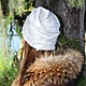 Felted hat and scarf ' snow storm'. Caps. Allayarova Lira (lira-felt). Online shopping on My Livemaster.  Фото №2