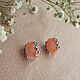 Серьги "Фламинго". Коралл. Серьги классические. Tatyana's Jewelry for the soul. Интернет-магазин Ярмарка Мастеров.  Фото №2
