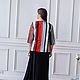 Stylish cotton jacket with bright stripes, basic black dress. Jackets. NATALINI. Online shopping on My Livemaster.  Фото №2