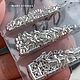 Заказать Кримпы из серебра 925 пр, 3 размера. СОТВОРИ • камни • бусины • фурнитура. Ярмарка Мастеров. . Фурнитура для украшений Фото №3