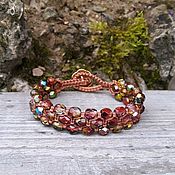 Украшения handmade. Livemaster - original item Bracelet made of woven glass beads. Handmade.