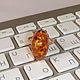 Ring Natural amber Gold 583 star size 17,75 vintage USSR. Vintage ring. Aleshina. Online shopping on My Livemaster.  Фото №2