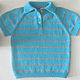 Children's Summer Polo Shirt. T-shirts and tops. klukvaknit. My Livemaster. Фото №4