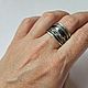 Кольцо из серебра "Черный шёлк 4". Кольца. Newstylejewelry. Ярмарка Мастеров.  Фото №5