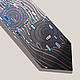Tie Silver ode to Klimt, original painting. Ties. Exclusive hand painted. My Livemaster. Фото №6