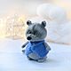 Raccoon in a vest, Stuffed Toys, Lipetsk,  Фото №1