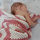 Плед для девочки. Вязаное одеяло для новорожденных. Пледы для детей. Modnoekhobbi. Интернет-магазин Ярмарка Мастеров.  Фото №2