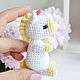Little unicorn knit. Miniature figurines. Natalie crochet flowers. Online shopping on My Livemaster.  Фото №2