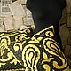 Заказать Подушка декоративная Черно-желтая пэйсли. Gorenka-. Ярмарка Мастеров. . Подушки Фото №3