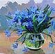 Oil painting Heavenly Scilla, Pictures, Rossosh,  Фото №1