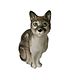Короткошерстная кошка фарфоровая статуэтка, Статуэтка, Коммунар,  Фото №1