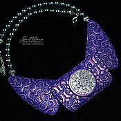 Украшения handmade. Livemaster - original item Purple Inspirational Necklace (290) Designer Jewelry. Handmade.