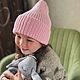 Шапка бини из 100% шерсти мериноса. Шапки детские. MY FLOWER KNITTING. Интернет-магазин Ярмарка Мастеров.  Фото №2