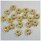 Материалы для творчества handmade. Livemaster - original item Beads Dividers 7 mm 24K Gold Brass(Yu.Korea). pc. Handmade.