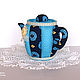 Order Teapot-textile box, candy bowl, interior decoration. Elena Gavrilova. Livemaster. . Box Фото №3