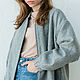 Order Bomber jacket made of coat wool Chicago gray women's jacket demi-season. mozaika-rus. Livemaster. . Bombers Фото №3