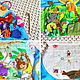 Developmental Mat 'In the country of the elves'. Cubes and books. lisichkalala. Online shopping on My Livemaster.  Фото №2