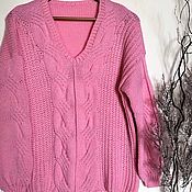 Одежда handmade. Livemaster - original item Pink Orchid Merino pullover. Handmade.