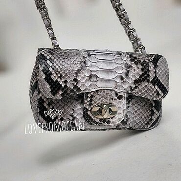 Сумки ручной работы. Ярмарка Мастеров - ручная работа Сумка из питона в стиле Fashion mini. Handmade.
