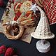 Miniature Braided Christmas Trees and Wreath Dollhouse Accessories. Christmas decorations. kotomka-nv. My Livemaster. Фото №4