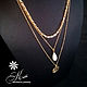 Triple pearl chains ' Minor'. Necklace. Kati Jewelery. Online shopping on My Livemaster.  Фото №2