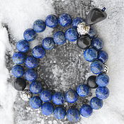 Фен-шуй и эзотерика handmade. Livemaster - original item Men`s rosary beads for hands - HIGH in the mountains such a SKY - lapis lazuli silver. Handmade.