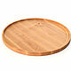 Wooden round tray D35 H2. Breakfast. Art.2209. Trays. SiberianBirchBark (lukoshko70). Online shopping on My Livemaster.  Фото №2