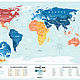 Map Of Travel Map Holiday Lagoon World. Decor. mybestbox (Mybestbox). My Livemaster. Фото №4
