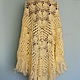 Knitted cream shawl. Shawls. vyazanaya6tu4ka. My Livemaster. Фото №4