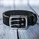 Men's genuine leather belt, buckle and screws-stainless steel. Straps. Klens. Online shopping on My Livemaster.  Фото №2