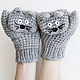 Вязаные варежки Мышки. Варежки. Woolcraft. Ярмарка Мастеров.  Фото №5