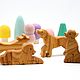 Собака Деревянные игрушки собаки Вальдорфская игрушка Фигурки животных, Мини фигурки и статуэтки, Москва,  Фото №1
