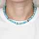Turquoise beads, turquoise necklace, turquoise choker, natural turquoise beads. Necklace. Irina Moro. My Livemaster. Фото №6