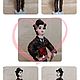 Ватная игрушка Чарли Чаплин. Портретная кукла. Елена Юзепчук (elen91902). Интернет-магазин Ярмарка Мастеров.  Фото №2