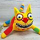 Hemp cat. Soft toy plush yellow cat Vasya Lozhkina. Stuffed Toys. Dingus! Funny cats and other toys. Online shopping on My Livemaster.  Фото №2